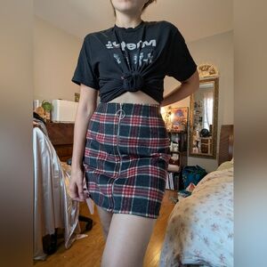 Plaid Mini Skirt